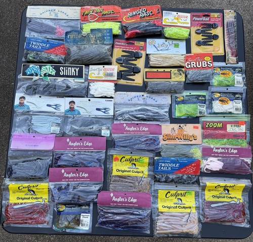 Vintage fishing lure lot soft - vintage,