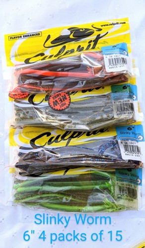 Culprit worms baits slinky - worms, "slinky