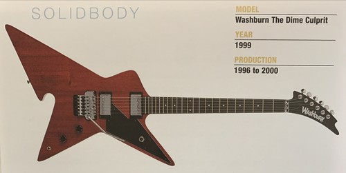 1999 washburn the dime - washburn,